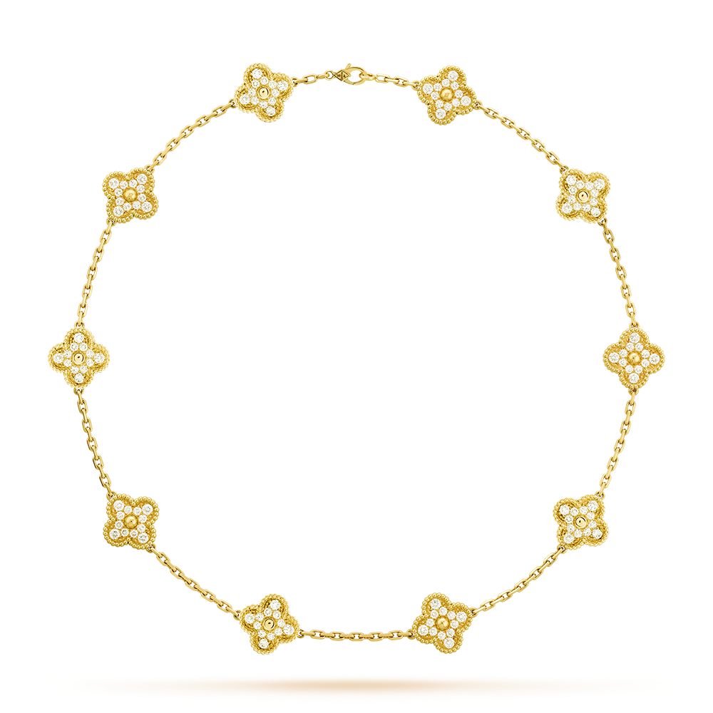 [Clover]CLOVER 10 MOTIFS DIAMOND NECKLACE