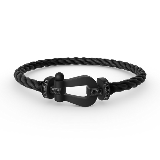 [Clover]FORCE LARGE SERIES HORSESHOE BLACK SAMURAI BRACELET