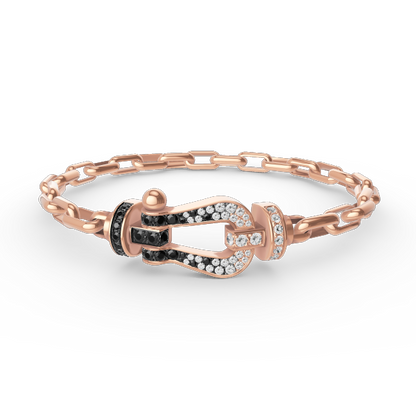 [Clover]FORCE LARGE HORSESHOE CLASP  METAL BRACELET