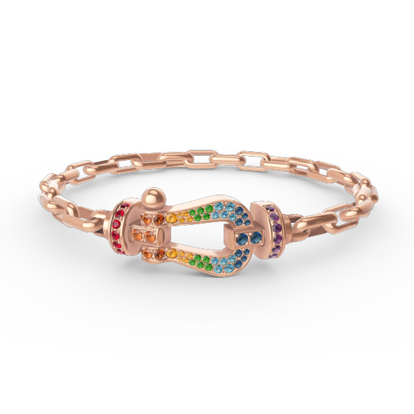 [Clover]FORCE LARGE HORSESHOE CLASP  METAL BRACELET