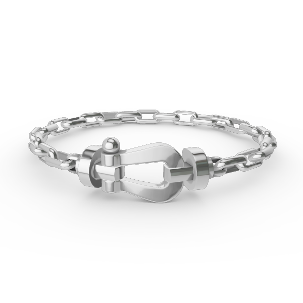 [Clover]FORCE LARGE HORSESHOE CLASP  METAL BRACELET