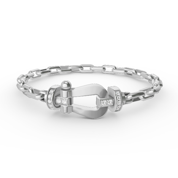 [Clover]FORCE LARGE HORSESHOE CLASP  METAL BRACELET