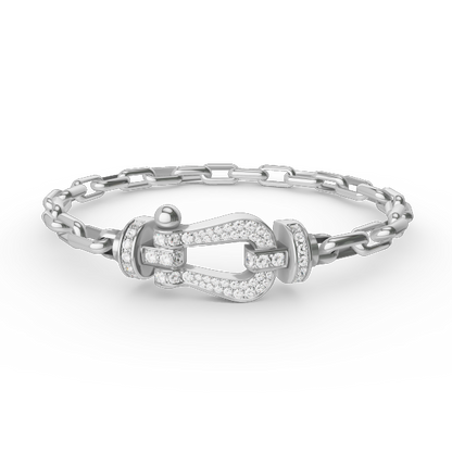 [Clover]FORCE LARGE HORSESHOE CLASP  METAL BRACELET