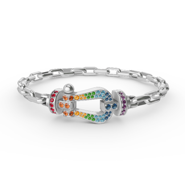 [Clover]FORCE LARGE HORSESHOE CLASP  METAL BRACELET
