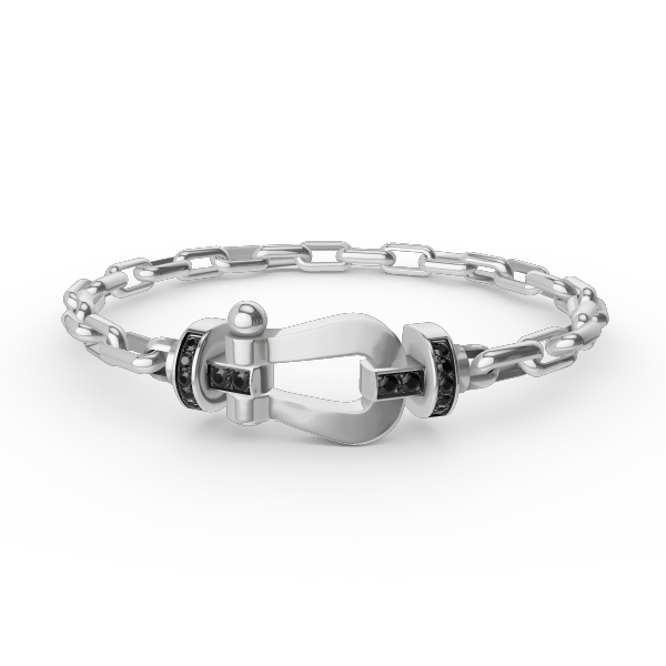 [Clover]FORCE LARGE HORSESHOE CLASP  METAL BRACELET