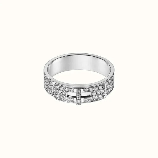 [Clover]KELLY SILVER DIAMOND RING