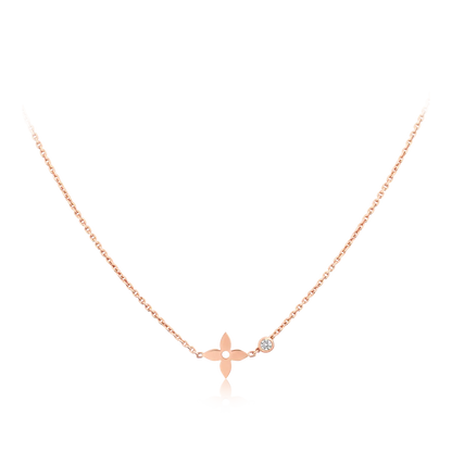 [Clover]BLOSSOM PENDANT PINK GOLD AND DIAMOND