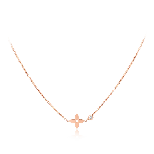 [Clover]BLOSSOM PENDANT PINK GOLD AND DIAMOND
