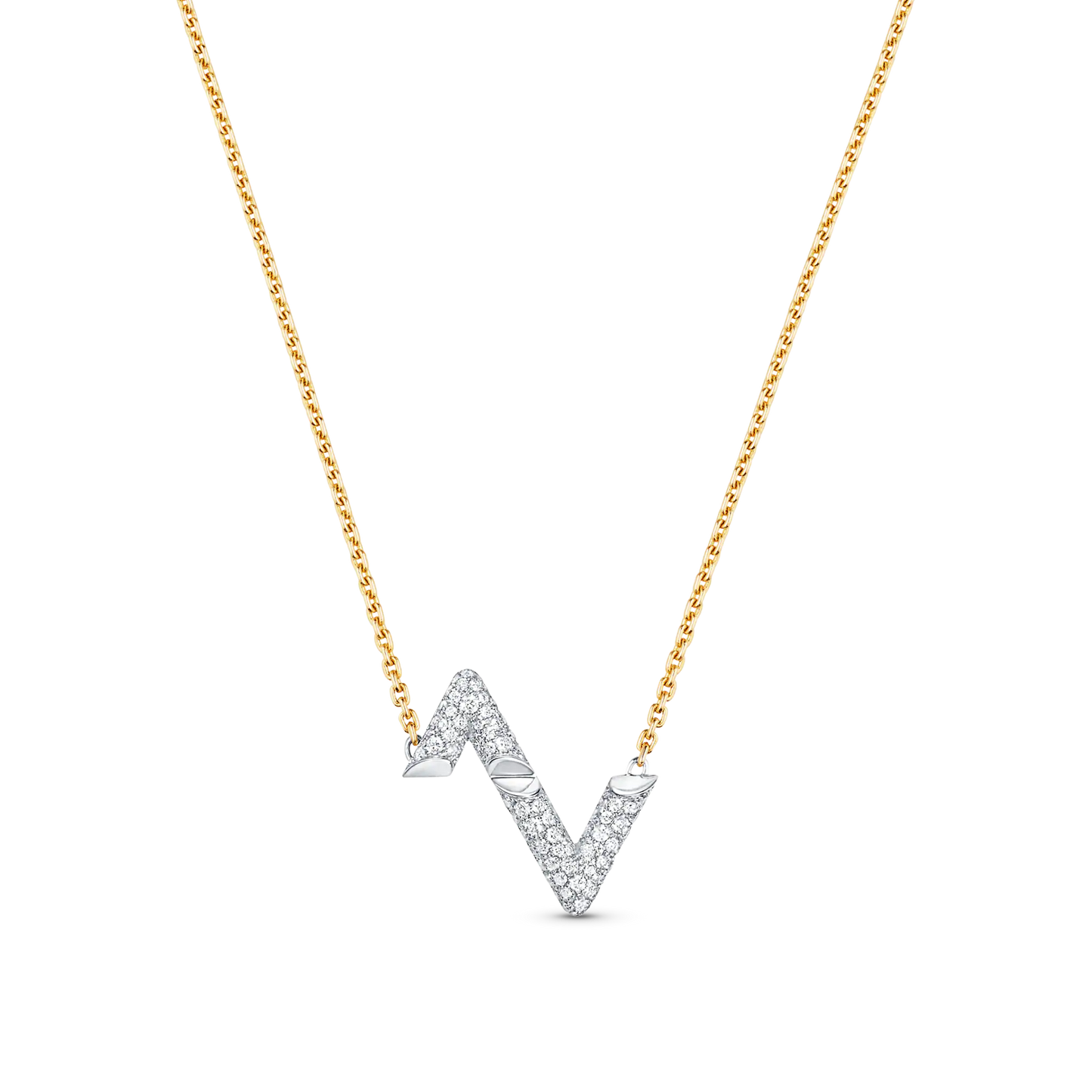 [Clover]VOLT SILVER DIAMOND PEDANT NECKLACE