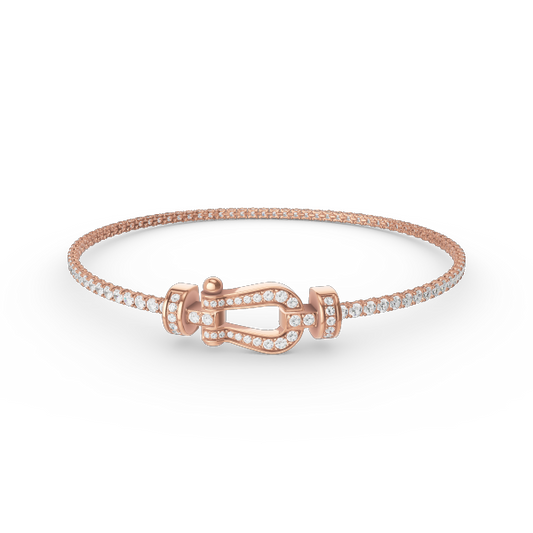 [Clover]FORCE  HORSESHOE  DIAMOND TENNIS BRACELET