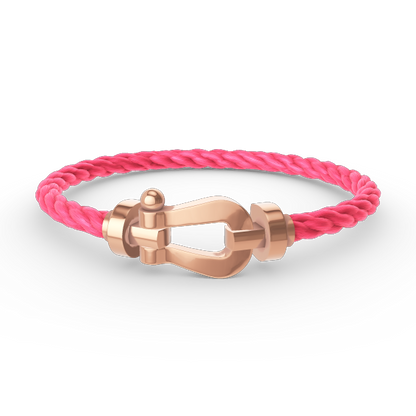 [Clover]FORCE LARGE HORSESHOE NO DIAMOND BRACELET ROSE GOLD