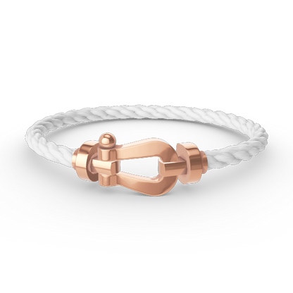 [Clover]FORCE LARGE HORSESHOE NO DIAMOND BRACELET ROSE GOLD