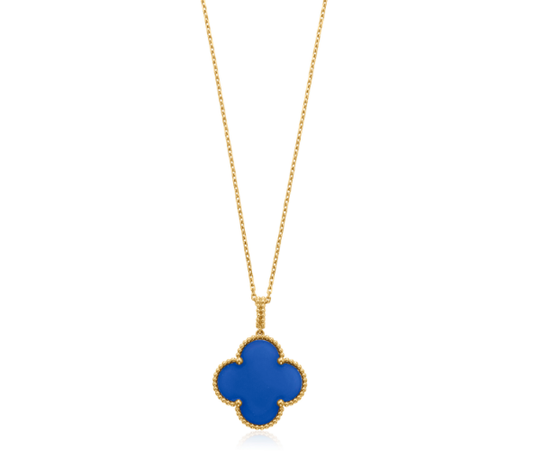 [Clover]CLOVER 25MM NECKLACE TURQUOISE ROSE GOLD