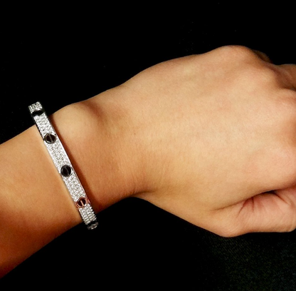 [Clover]LOVE BRACELET 6.1MM DIAMOND-PAVED CERAMIC