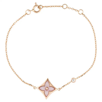 [Clover]STAR 1 DIAMOND PINK GOLD BRACELET