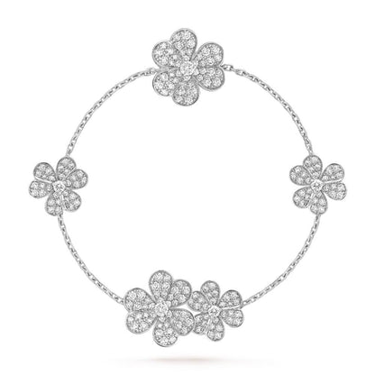 [Clover]FRIVOLE SILVER 5 FLOWERS BRACELET