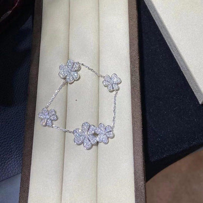 [Clover]FRIVOLE SILVER 5 FLOWERS BRACELET