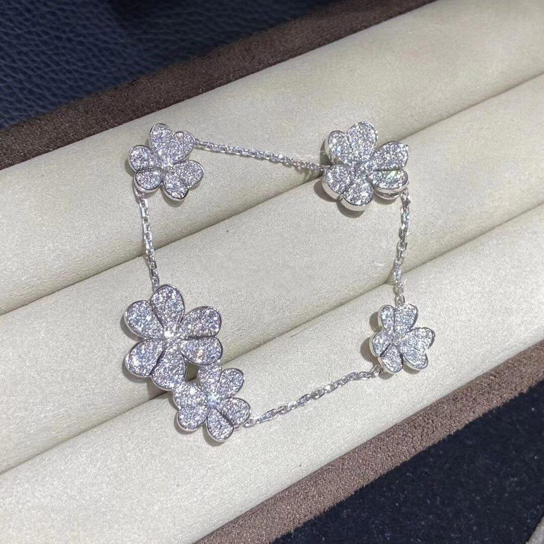 [Clover]FRIVOLE SILVER 5 FLOWERS BRACELET