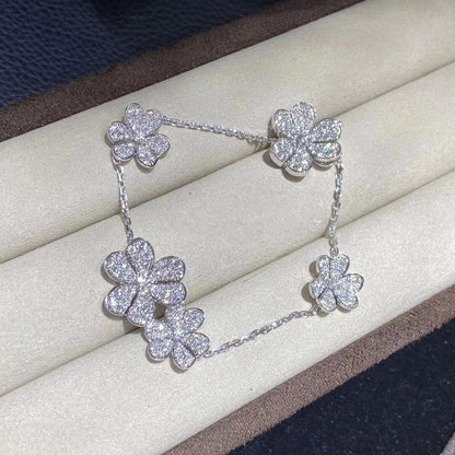 [Clover]FRIVOLE SILVER 5 FLOWERS BRACELET