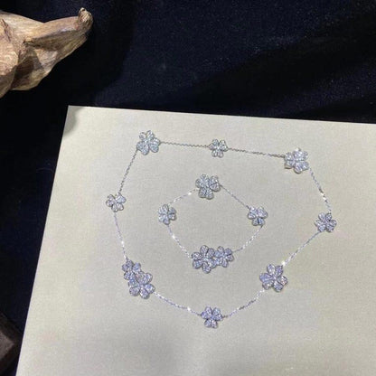 [Clover]FRIVOLE SILVER 5 FLOWERS BRACELET