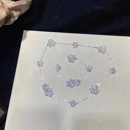 [Clover]FRIVOLE SILVER 5 FLOWERS BRACELET