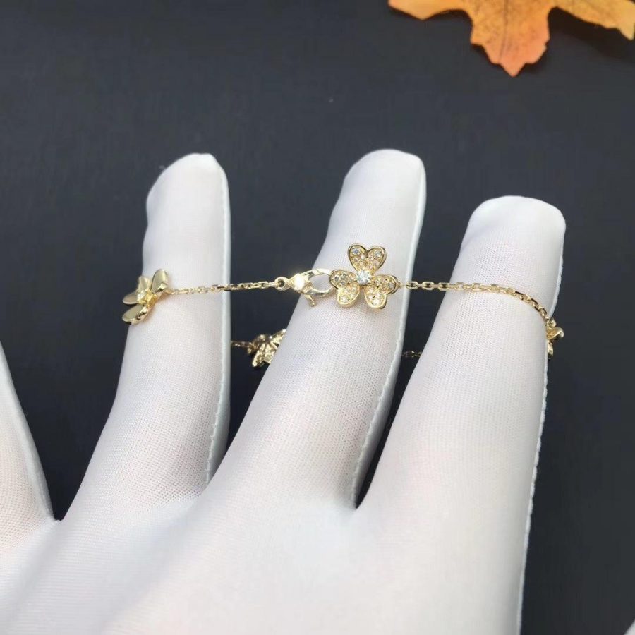 [Clover]FRIVOLE GOLD 5 FLOWERS BRACELET