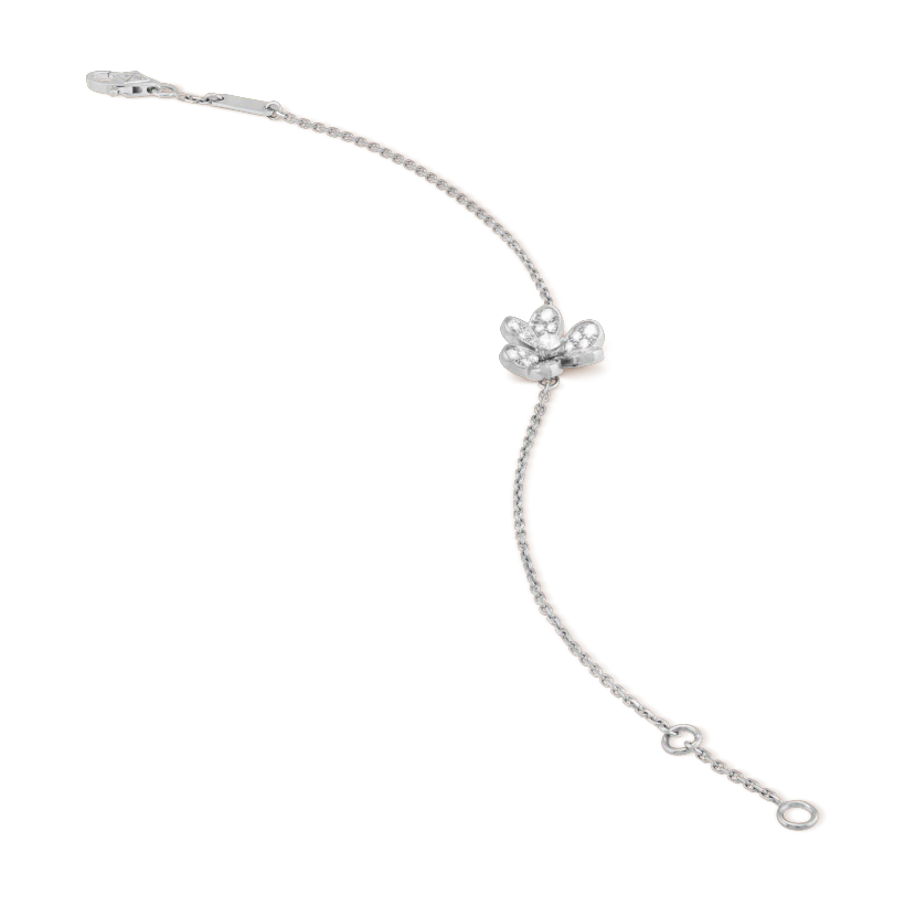 [Clover]FRIVOLE SILVER FLOWER DIAMOND BRACELET