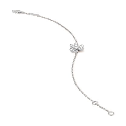 [Clover]FRIVOLE SILVER FLOWER DIAMOND BRACELET