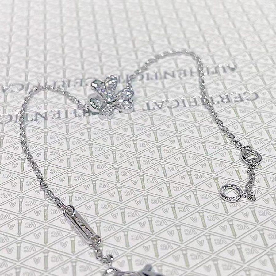 [Clover]FRIVOLE SILVER FLOWER DIAMOND BRACELET