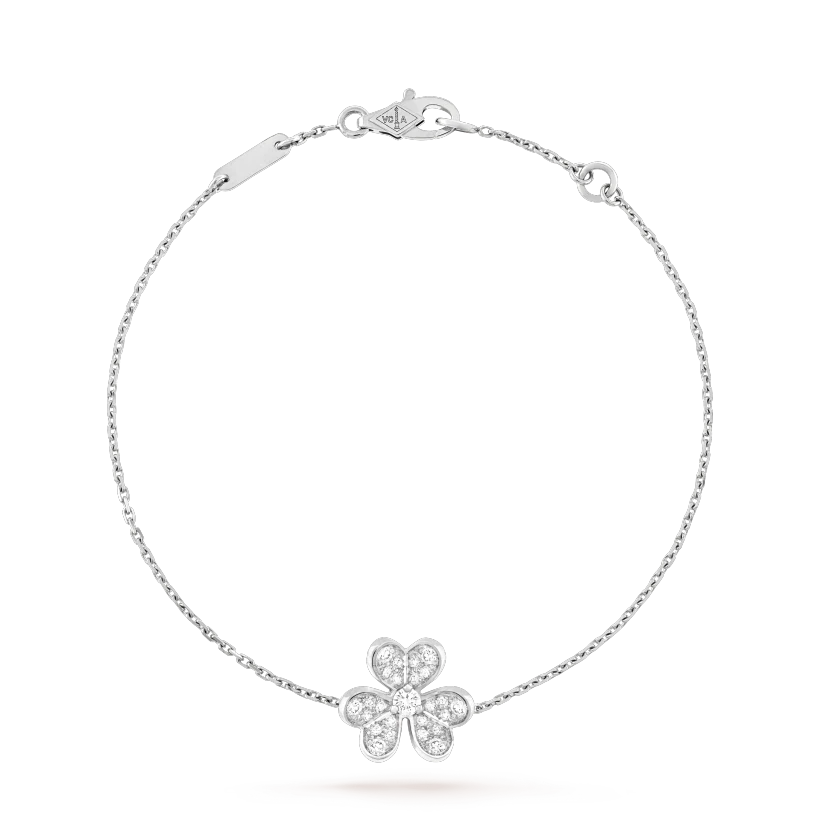 [Clover]FRIVOLE SILVER FLOWER DIAMOND BRACELET