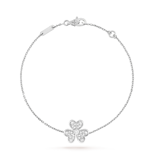 [Clover]FRIVOLE SILVER FLOWER DIAMOND BRACELET