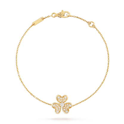 [Clover]FRIVOLE GOLD FLOWER DIAMOND BRACELET