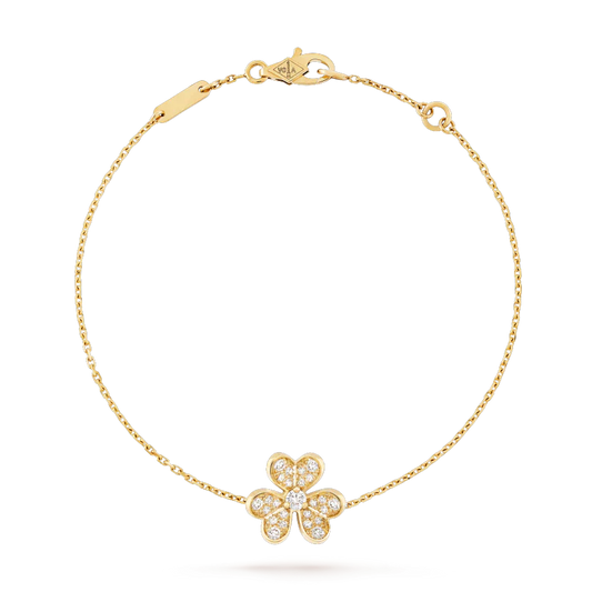 [Clover]FRIVOLE GOLD FLOWER DIAMOND BRACELET