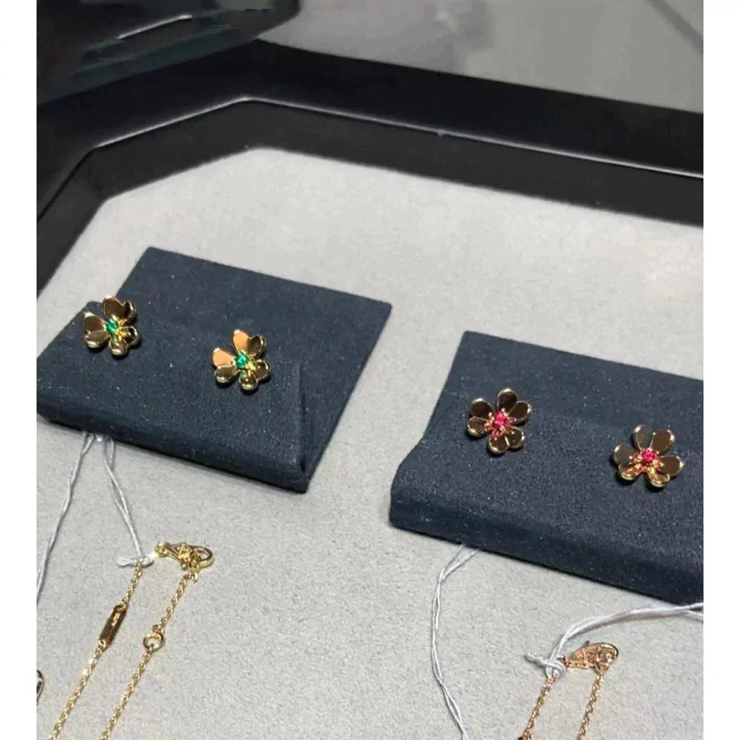 [Clover]FRIVOLE  FLOWER PINK EARRINGS