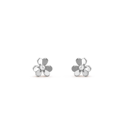 [Clover]FRIVOLE MINI SILVER FLOWER EARRINGS