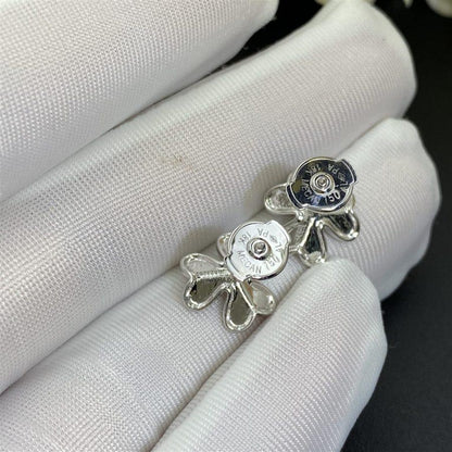 [Clover]FRIVOLE MINI SILVER FLOWER EARRINGS