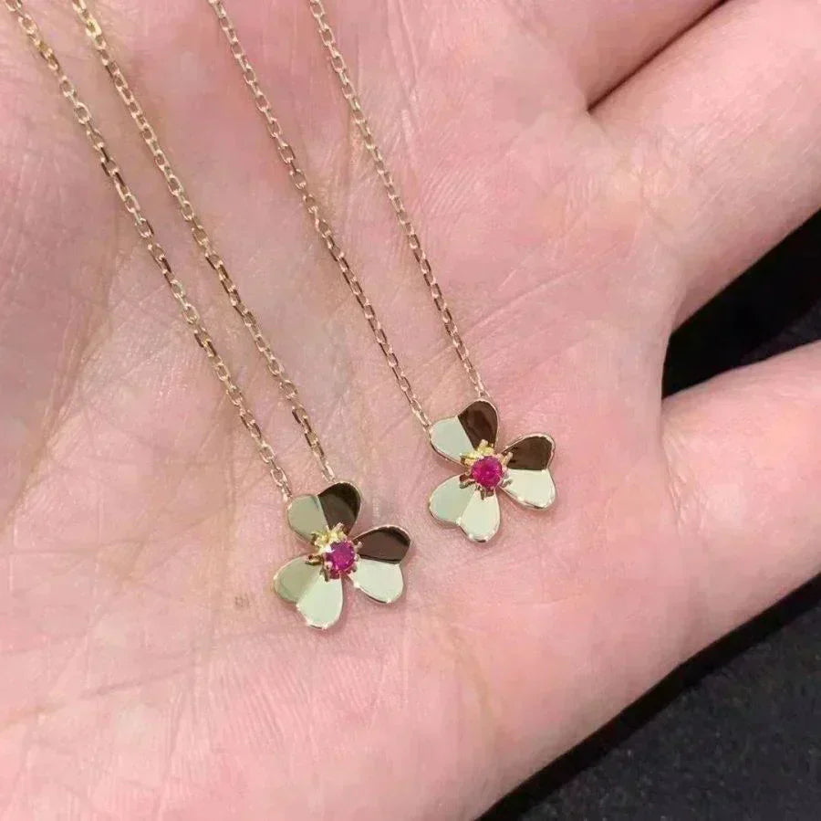 [Clover]FRIVOLE GOLD FLOWER NECKLACE