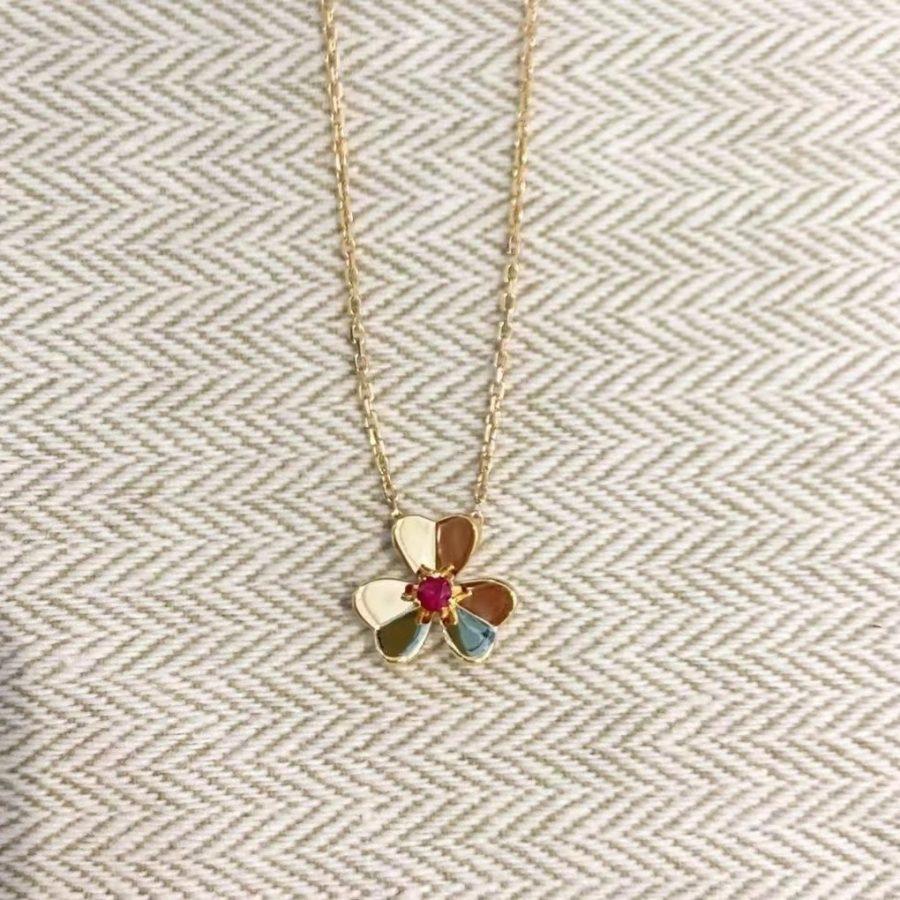 [Clover]FRIVOLE GOLD FLOWER NECKLACE