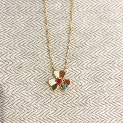 [Clover]FRIVOLE GOLD FLOWER NECKLACE