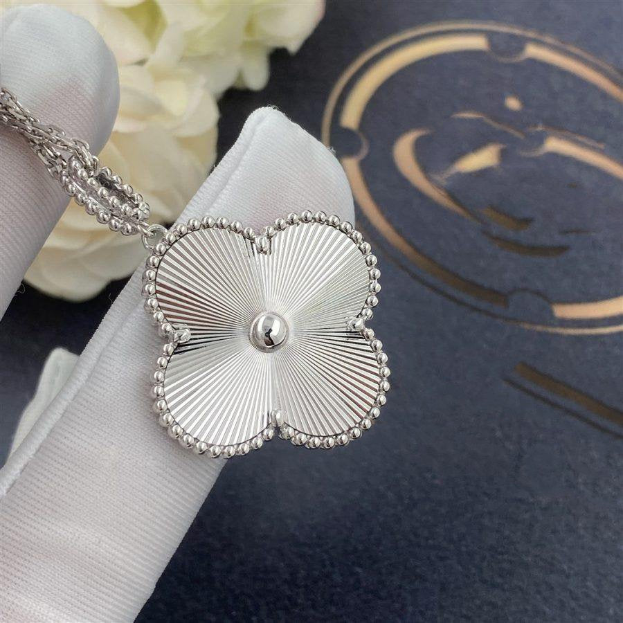 [Clover]CLOVER 25MM SILVER BIG CLOVER NECKLACE