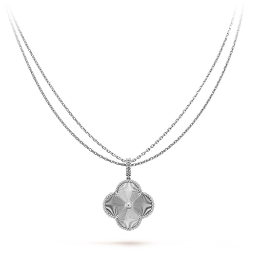 [Clover]CLOVER 25MM SILVER BIG CLOVER NECKLACE