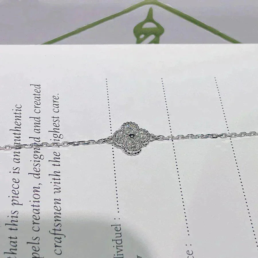 [Clover]CLOVER  SINGLE FLOWER BRACELET SILVER