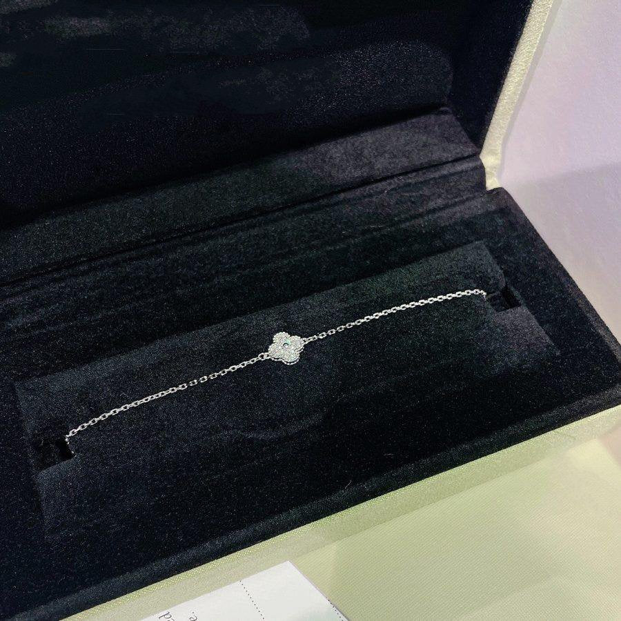 [Clover]CLOVER  SINGLE FLOWER BRACELET SILVER