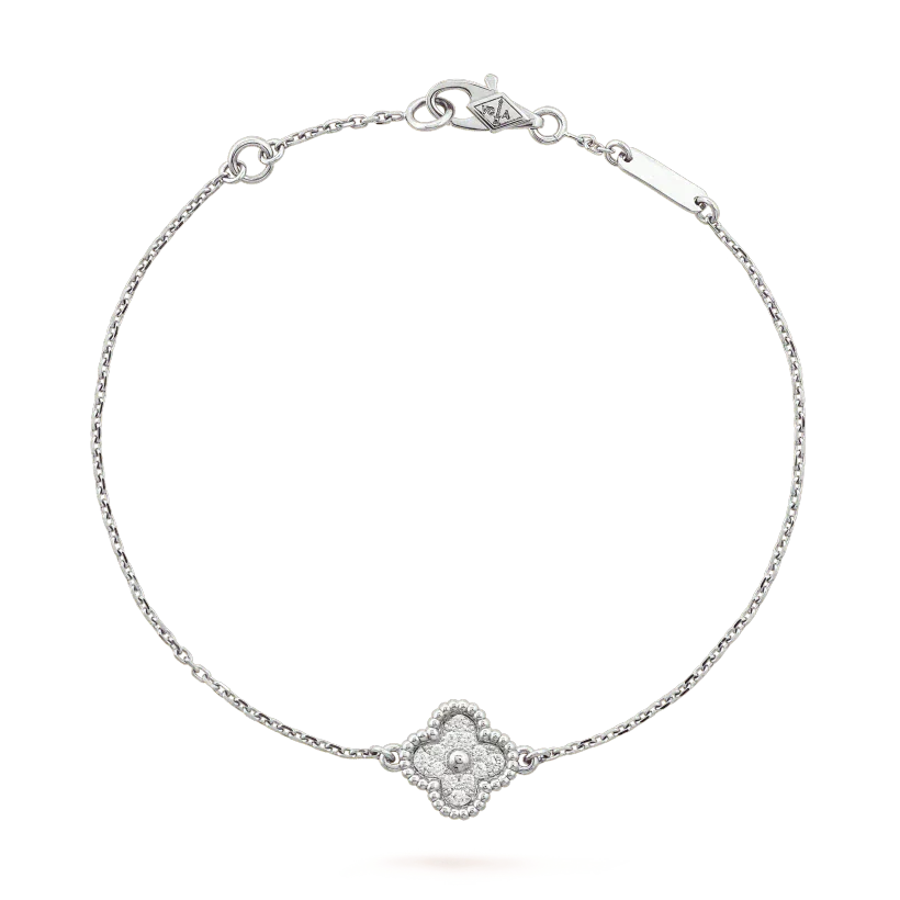 [Clover]CLOVER  SINGLE FLOWER BRACELET SILVER
