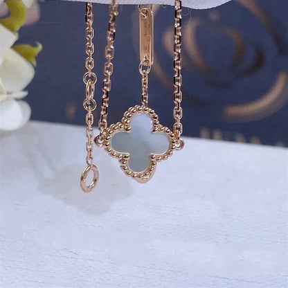 [Clover]CLOVER WHITE MOP SINGLE FLOWER BRACELET