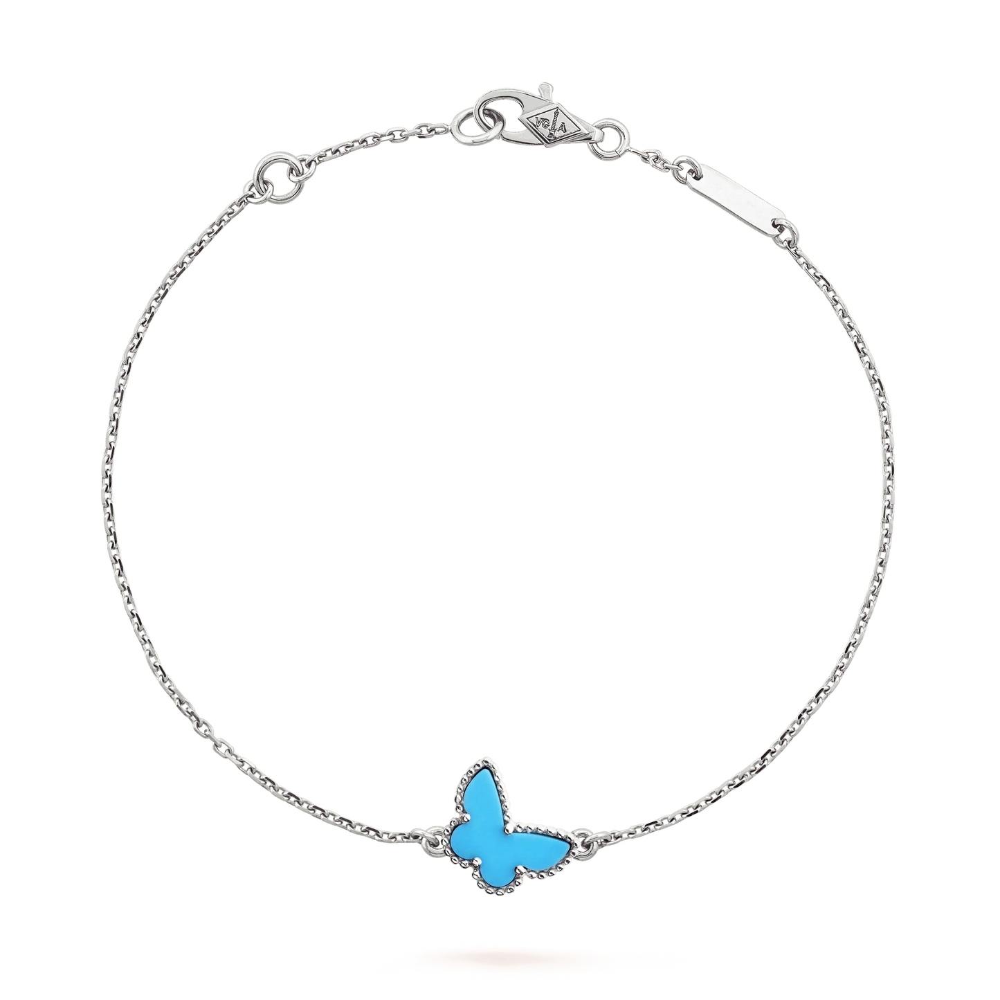 [Clover]BUTTERFLY TURQUOISE BUTTERFLY BRACELET SILVER