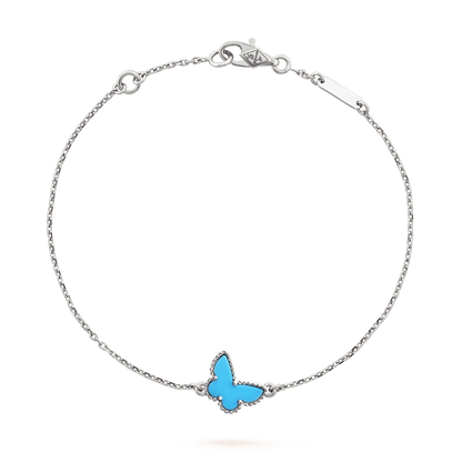 [Clover]BUTTERFLY TURQUOISE BUTTERFLY BRACELET SILVER