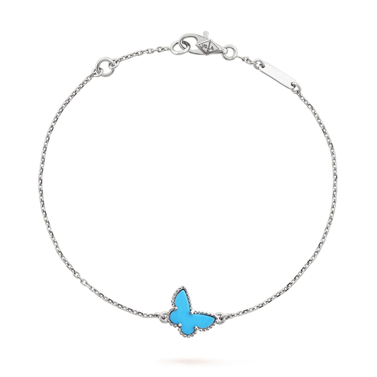[Clover]BUTTERFLY TURQUOISE BUTTERFLY BRACELET SILVER