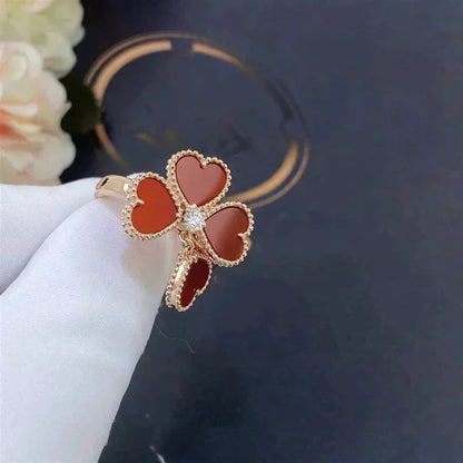 [Clover]SWEET CLOVER CARNELIAN RING