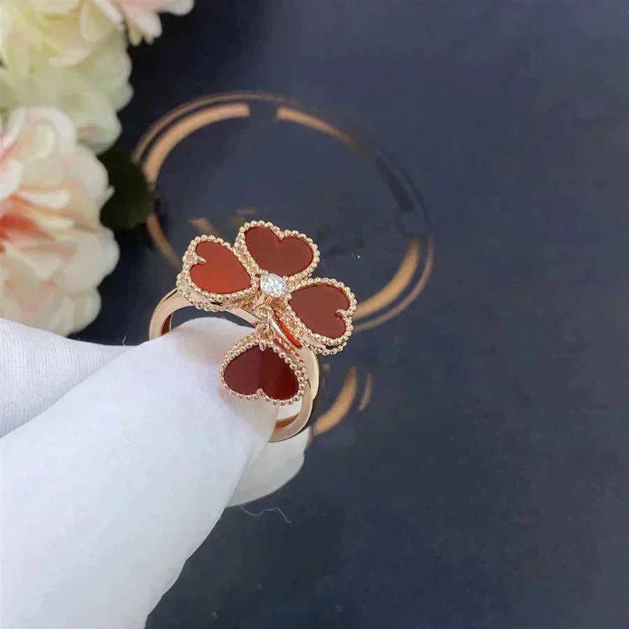 [Clover]SWEET CLOVER CARNELIAN RING